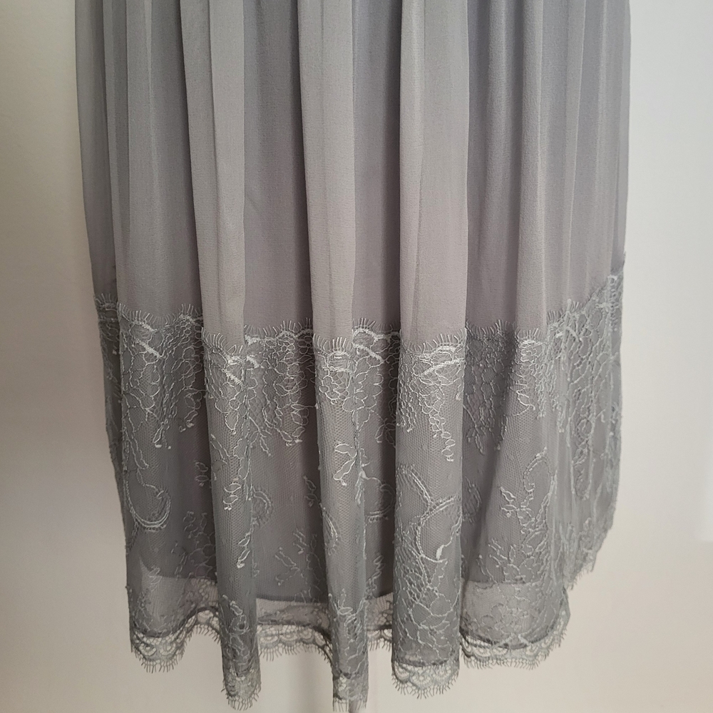 Ann Taylor Light Gray Midi Dress - Picture 8 of 11